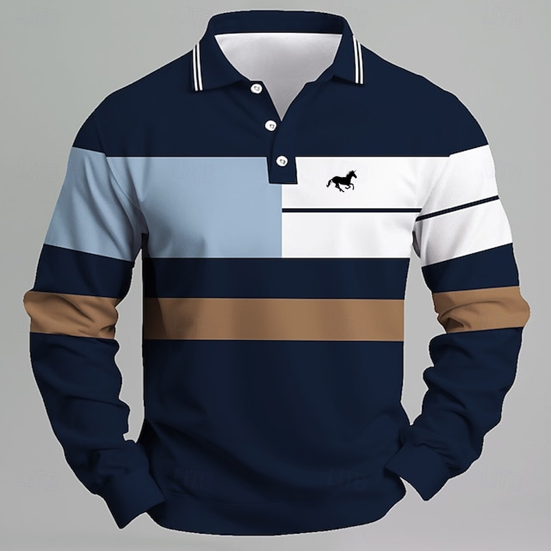 Męska koszulka polo w paski z  – Golf Equipment Logo recenzja i cena